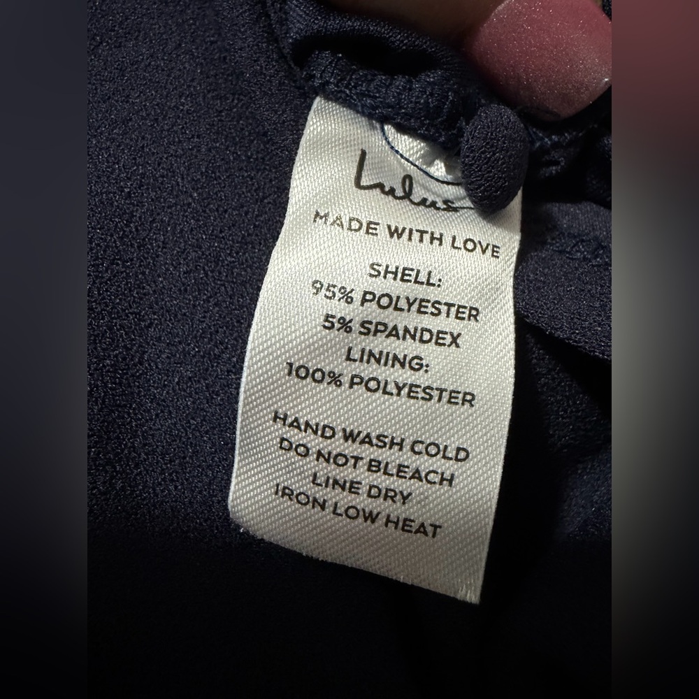 Lulus NWT “Majestic Perfection” Navy Blue Ruffled Halter Maxi Dress. Size Small. - Picture 6 of 16